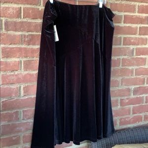 NWT Coldwater Creek velvet skirt